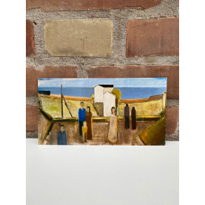 Kort: Johannes Hofmeister ''Figurer ved huse og hav''