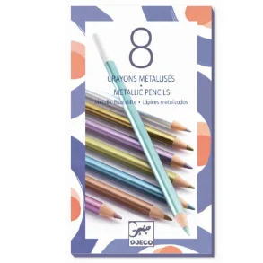 Djeco - Farveblyanter - Metallic 8 stk.