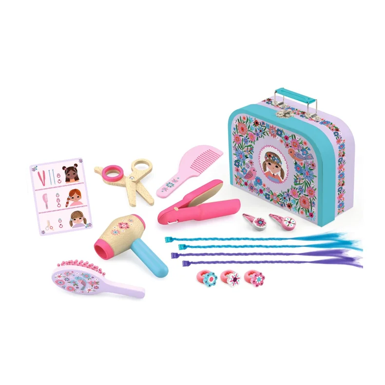 Djeco - Legekuffert - Den lille h�rsalon