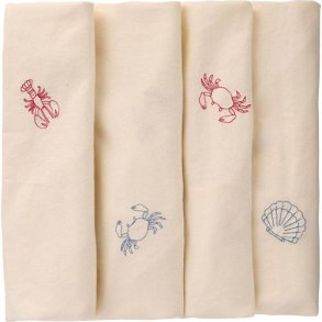 Ib Laursen - Dug Atlantis kvadratisk m/hummer, krabber og