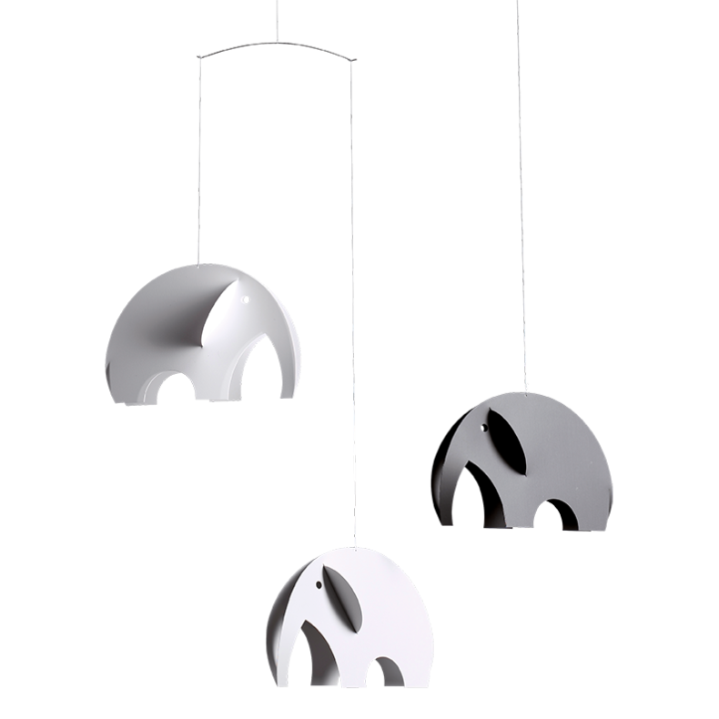 Flensted Mobiles - Olephants, Sort/Gr