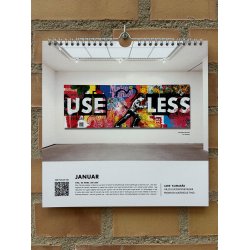 'Be more. Use less'. Tidls kunstkalender