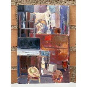 Kort: Svend Engelund ''Opstilling i atelier''