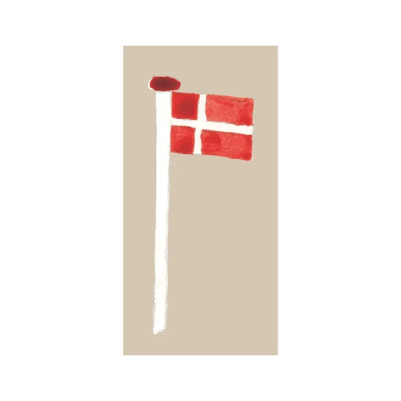 Ib Laursen - Serviet med flag