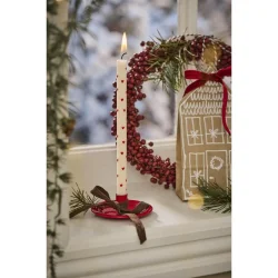 Ib Laursen - Kertelys m/rde hjerter stearin :1,3 H:20 