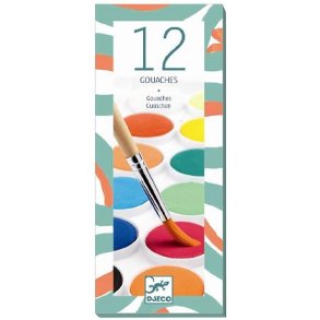 Djeco Vandfarver - 12 Farver