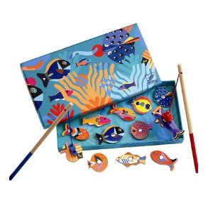 Djeco - Fiskespil - Magnetisk - Grafiske Fisk
