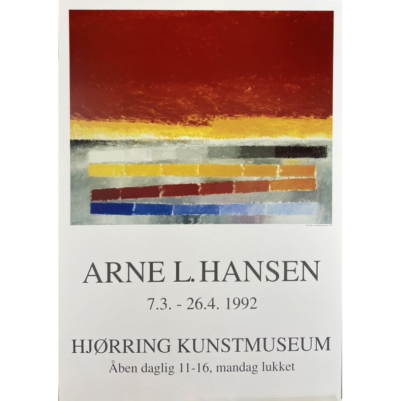 Plakat: Arne L. Hansen "Farvevifte i et landskabeligt rum" 