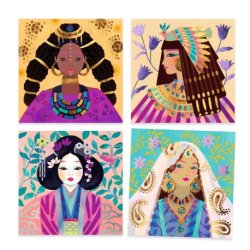 Djeco - Dyrbare smykker - Dekorer med folie &amp; rhinsten (5-8 �r)