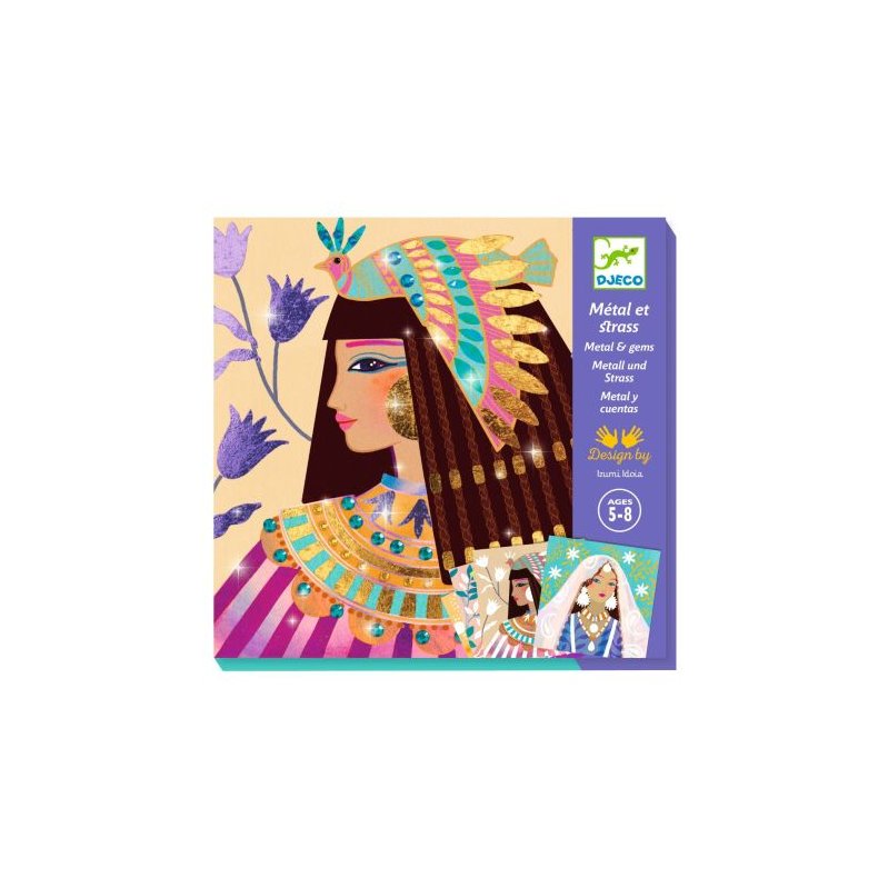Djeco - Dyrbare smykker - Dekorer med folie &amp; rhinsten (5-8 �r)