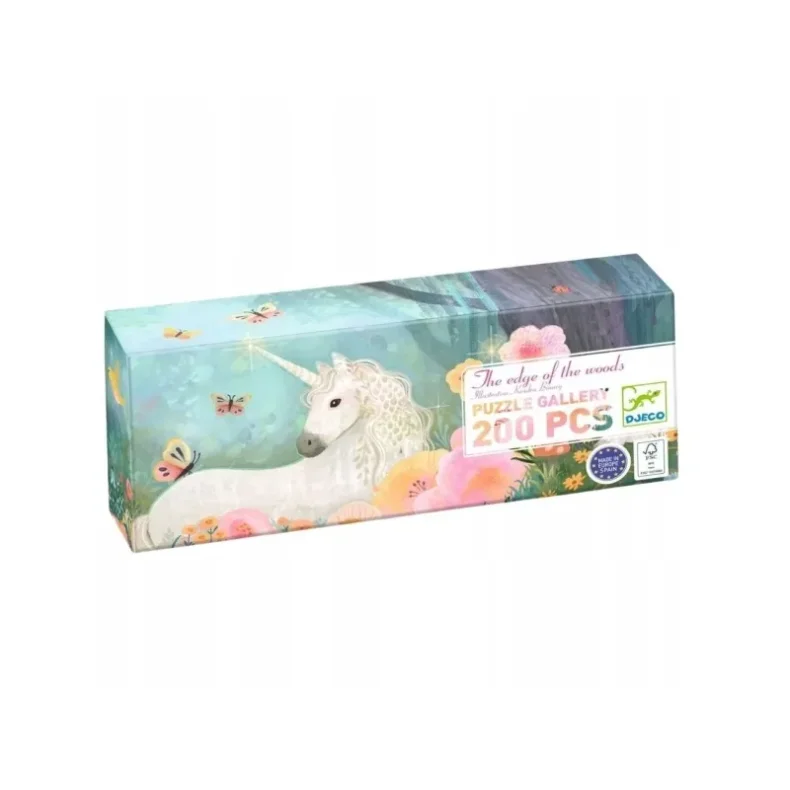 Djeco - Puslespil Enhj�rning i Skoven, 200 Brikker