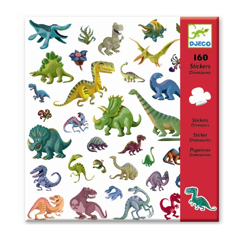 Djeco Klisterm�rker - Dinosaurer 160 stk.