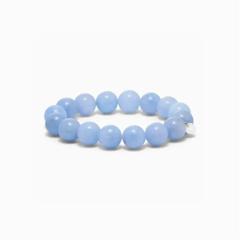 So - Chunky Aquamarin | Krystal armbnd - 12 mm