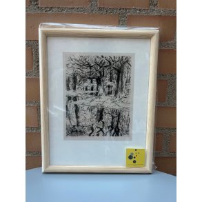 Kort: Indrammet postkort: Vibeke Mencke Nielsen - Requiem Skejten, 1981