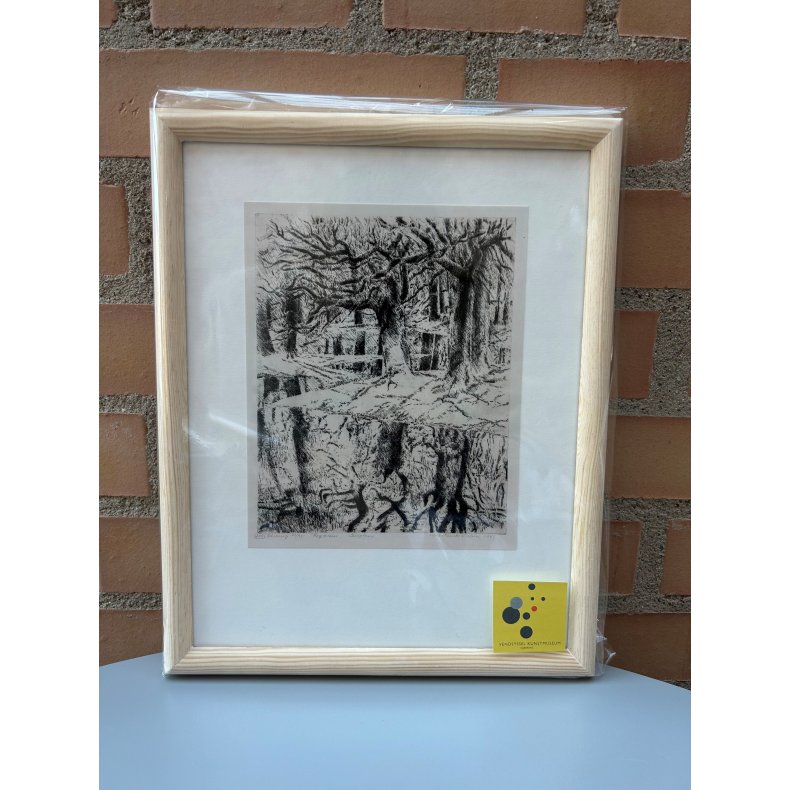 Kort: Indrammet postkort: Vibeke Mencke Nielsen - Requiem Skejten, 1981