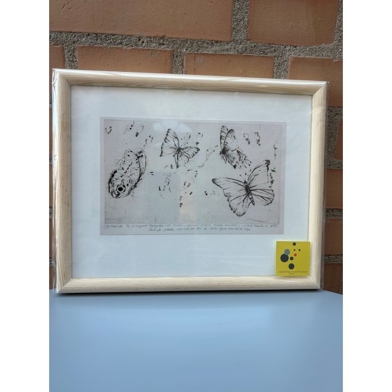 Kort: Indrammet postkort: Vibeke Mencke Nielsen - Augustdage, 18. august 1999